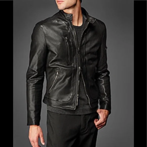 John Varvatos leather Moto Jacket. EU 46 USA 36. - Picture 2 of 8